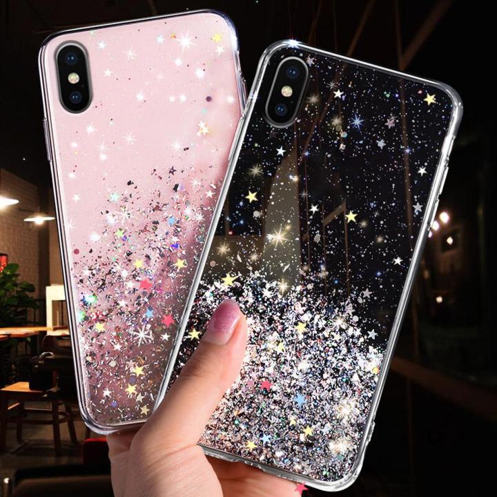 For%20iPhone%20Xs%20Max%20Back%20Cover%20Luxury%20Bling%20Shining%20Gold%20Foil%20Girls%20Cases%20Space%20Glitter%20Stars%20Soft%20Silicone%20Mobile%20Phone%20Protective%20Case%20-%20Image%202