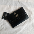 Anabiya Fabrics Black Min Wallet Purse Clutch Pouch for Women. 
