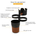 5 in 1 Multi Cup Smart Adjustable Auto Multi Cup Holder Case for Car, Sunglasses, Cup, Mobile, Storage etc. 