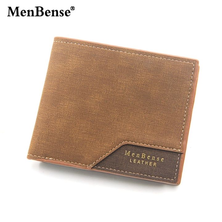 New Bronzed Printed Hinge Men's Wallet Short Frosted Multi Slot Large Capacity Money Clip Card Package Coin Purse Card Pack
