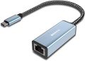 USB-C to Ethernet Adapter, Benfei USB Type-C (Thunderbolt 3) to RJ45 Gigabit Ethernet LAN Network Adapter Compatible for McBook Pro 2019/2018/2017, McBook Air and More. 