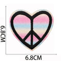 Pink Series Patches for Clothing Cheetah Mixed Embroidery Cloth Sticking Cartoon Smiling Face Love Patch Sticking Motifs. 