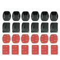 Adhesive Mounts For GoPro hero 10 9 8 7 6 5 4 Curved Flat Mounts 3M Sticky Pads for Go Pro Xiaomi Yi SJCAM Action Camera Helmet Board Car. 