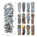 JM Waterproof Men Temporary Tattoo Large Arm Body Art Tattoos Long Last Sticker. 