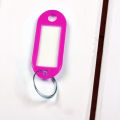 [MGPH] Plastic Keychain Key Tags ID Label Name Tags Split Ring keychain pendant metal keychain. 