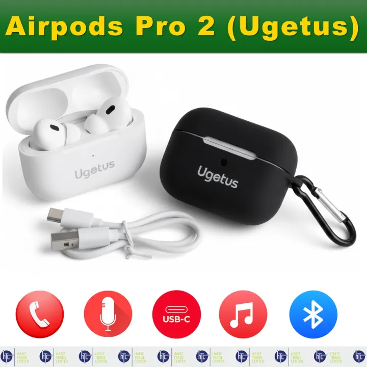 AirPods%20Pro%202(Ugetus)%20Wireless%20TWS%20Earbuds%20%E2%80%93%20Bluetooth%205.0,%20High%20Quality%20HD%20Sound,%20Strong%20Bass,%20Long%20Battery%20Backup%20&%20Comfortable%20Fit%20for%20iOS/Android%20-%20Image%204