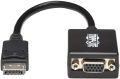 Tripp Lite DisplayPort to VGA Active Adapter Video Converter  DP ver 1.2 (M/F), 6” P134-06N-VGA Black. 