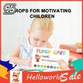 HelloWorld Punch Cards Incentive Boy Girl Student Name Tags Reward Cards Kids Toy. 