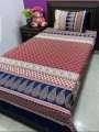 kids 2Pc Salonika Mix cotton Cotton Single  Bedsheets Soft Cotton Size : 60/90inch Easily Washable 2Pc 1 Sheets 1 Pillow Covers. 