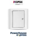 1 Gang 1 Way Switch White with Fluorescent, Light Switch Button, 1 Way Light Switch, Horizontal switch, NEO, Switches 10A 1 Gang Switch, White with Fluorescent Switch, Clipsal Switch - Clipsal by Schneider Electric - E3031H1-FWWW. 