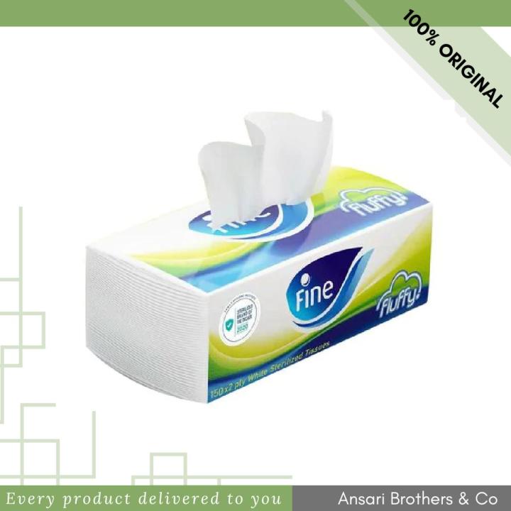 Fine Fluffy, Sterilized Facial Tissues 130X2 Ply White Tissues, Nylon Pack
