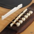 Guitar bridge saddle and neck nut high quality bone made for Acoustic and semiacousitc Guitars. 