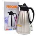 REGAL Stainless Steel Thermos Flask 1L 2L 3L – Double Wall Vacuum Insulated Jug – Hot & Cold 24 Hours – Tea Coffee Water Bottle – Durable Travel Thermos – Dark Brown, Blue, Red, Silver – Leakproof Flask for Home Office Outdoor Use. 
