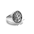 Vintage Tree Rings for Men Punk Tree of Life Ring Lucky Tree Life Men Ring Punk Rock Male Jewelry. 