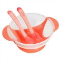 Baby Bowl Set Spoon Fork Suction Cup, Baby Bowl Set With temperature Sensing Spoon And Fork With Suction Cup, Training Baby Bowl Set Suction Bowl Plastic material factory baby item heat sensitive baby bowl and spoons feeding set no spill. 