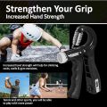 Automatic Counting Hand Gripper Adjustable Resistance Non-Slip Hand Grip Strength Trainer Fingers Wrist Forearm Exerciser Workout Gear Home Gym Exercise Equipment Hand Gripper With Rubber Grip Adjustable Resistance Automatic Counting Non-Slip. 