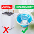 UN Mini Portable Ultrasonic Turbine Washing Machine Turner USB Powered. 