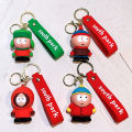 Creative Cartoon Doll South Park Kyle Broflovski Keychain Pendant Kenny Bag Car Key Ring Eric.cartman Accessories Gift Wholesale. 