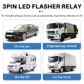 2PC 12V 3Pin Car Flasher Relay CF13 JL-02 Fix LED Light Indicator. 