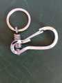 Stainless Steel Clip Hook Keychain Ring multifunctional Key Holder belt hook. 