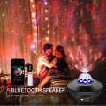 Galaxy projector Starry Light Projector Lamp Galaxy  Projector Night Light Table Lamp With Speaker Music Water Wave LED Projector Light Bluetooth Galaxy Projector Sound Light Decoration Room Decoration Home Decoration Light for Kids 21 Lighting Modes. 