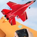 HW-33 RC Airplane,Flying Jet 2.4GHhz 2 Channel Remote Control Plane, Remote Control jet with Gyro Night Lights and Rechargeable Battery, Easy to Fly for Adults, Kids DUAL BATTERY. 