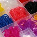 600pcs Colorful Rubber Loom Bands Weave Elastic Make Bracelet DIY Box Girls Gift. 