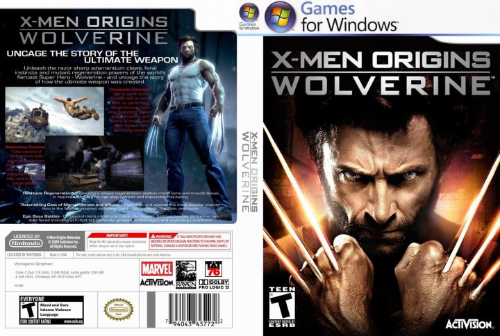 X-Men Origins: Wolverine (PC GAME - DVD -