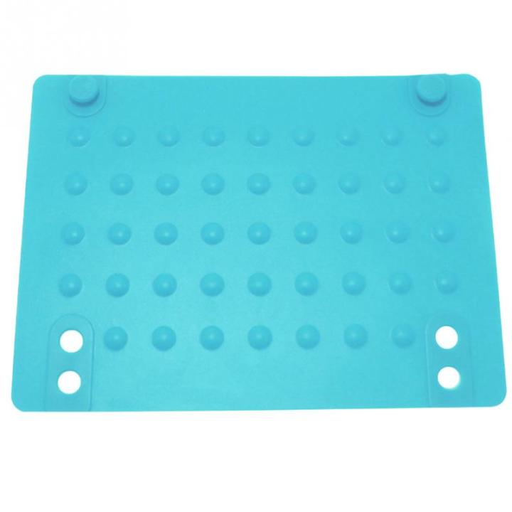 【Amnber Berry Mall】Practical For Hair Straightener Snap Fastener Salon Silicone Curling Iron Heat Resistant Mat Wave Home Anti Slip