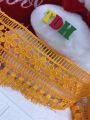 Double Layer shuttle lace with flowers between and Latkan Border Design Gpo Lace/Large Size/For women/Girls Kurtis and Trousers/1 Gazz/Yard. 