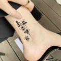 【The road to happiness Store】Waterdichte Tijdelijke Tattoo Vlinder Tiger Feather Ontwerp Tattoo Kinderen Zwart Body Art Nep Tatoeages Mannen. 