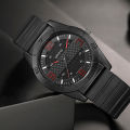 Popular StyleFashion Numbers Black Men's Watch Silicone Strap Men's Watch Wholesale-fashion waterproof business luxury wrist watches stylish gift. 