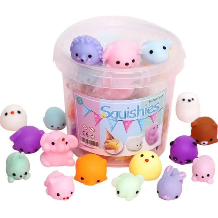 jeansame 1/3/5PCs Squishy Toy Cute Animal Stress Ball Mochi Toy Stress Relief Toys Fun Gifts with Stress Relief Toys Squeeze Toys