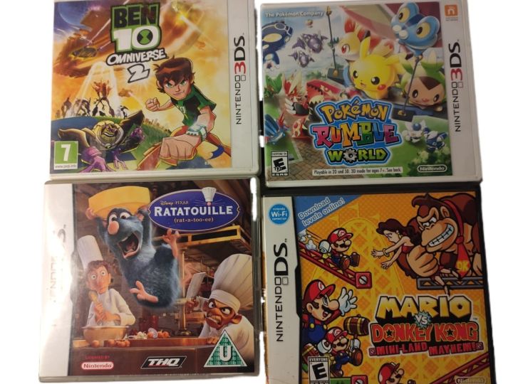 Nintendo Ds games and Nintendo 3ds games