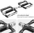 Rock BROS Mountain Bike Pedals Flat Bicycle MTB Pedals 9/16 Lightweight Road Bike Pedals Carbon Fiber Sealed Bearing Alloy Flat Pedals 1 Pair. 