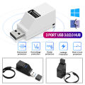Kebidu 3 Ports USB Hub Adapter - USB 2.0 3.0 High-Speed HUB Splitter - for PC Computer Laptop. 