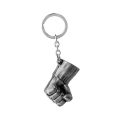 Hulk Fist Keychain - Avengers Super Hero Hulk Hand Fist Punch Silver Key Chain Ring For Fans. 