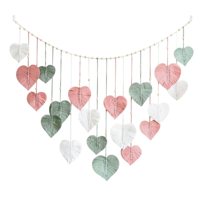 Large Macrame Wall Hanging-Chic Macrame Leaves Tapestry for Bedroom,Living Room,35.5x55.1Inch