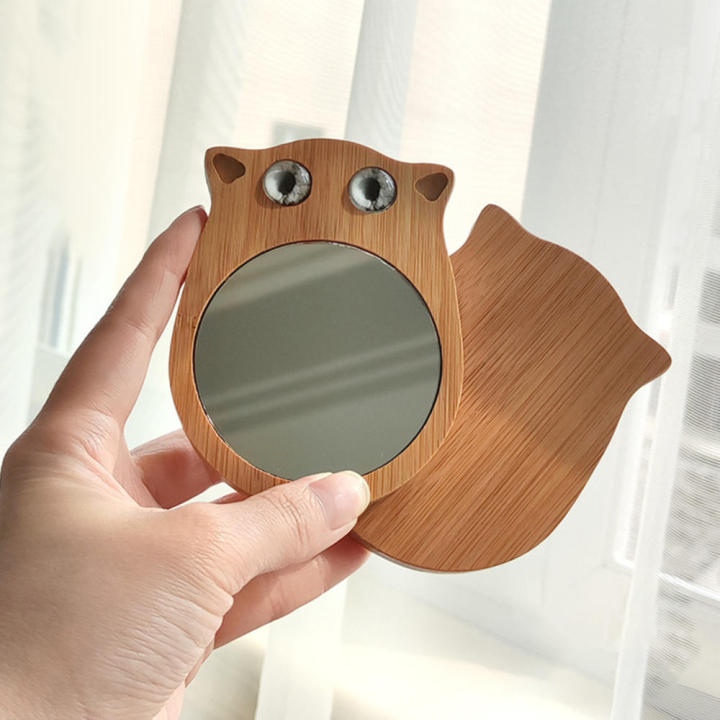 Handle Mirror Korean Girl Makeup Mirror Creative Handheld Mirror For Female Students Dormitory Small Portable Mirror Cute