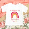 I'm Being Promoted To Big Sister 2022 Kids T-Shirt Childrens T Shirt Baby Announcement Top Toddler Tshirt Summer Casual Clothes. 
