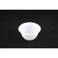 50pcs of Plastic Disposable White Small Round Bowl (BX-B3) - [Flat & Dome Lid Optional]. 