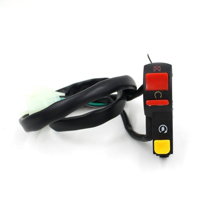 Motorcycle   On/Off Starter  Dipper Switch   Handlebar Installation - Black
