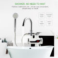Adjustable Electric Kitchen Faucet with Instant Heating - Hot & Cold Temperature Control Tap and Warm Water Heater. 