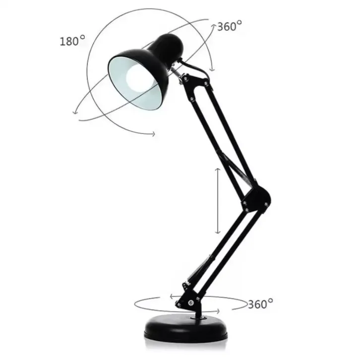 Adjustable%20Arms%20Study%20Lamp%20with%20Free%20Bulb%20&%20%20Free%20Delivery%20/%20Black%20colour%20Desk%20Lamp%20with%20E-27%20Holder%20360%20Rotaion%20-%20Image%205