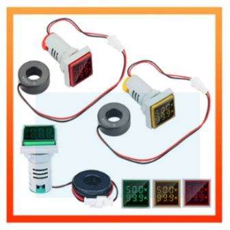 Digital%20Panel%20Light%20Ampere%20amp%20Volt%20Meter%200-100%20Amp%202in1%20light%20meter%2022mm%20meter%20front%20square%20back%20round%20meter%20-Round%20Digital%20AC%20Voltmeter+Ampmeter%202in1%2050-500V%20100A%2022mm%20LED%20Current%20Indicator%20Voltage%20Meter%20Mini%20Volt%20Amp%20Tester%20Pane%20-%20Image%203