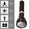 Rechargeable Small Sun Ultra Bright Focus Camping Emergency Working Tracking Security Torch Light Torch  (Black, 20 cm ). 