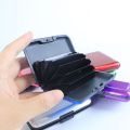 【HOT】 Men Business ID Credit Cards Aluminum Metal Waterproof Wallet Anti-Magnetic Bank Card Box Office School Accessories. 