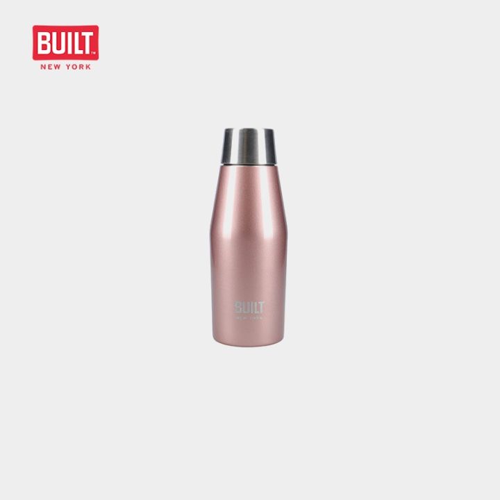 【ZOSR】Built NY Apex Insulated Temperature Retention Double Walled Stainless Steel Water Bottle with Locking Mechanism Seal Lid (330ml/11Oz)