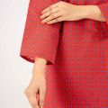 Maahru Stitched 2 PC Shirt & Trouser - Scarlet Desire. 