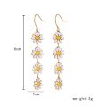 New Enamel Little Daisy Drop Earing Dangle Earriings for Women Girl Ins. 
